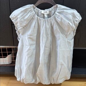 COS Light Gray Blouse size 2